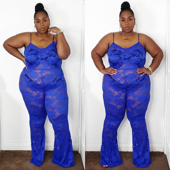 plus lace jumpsuit